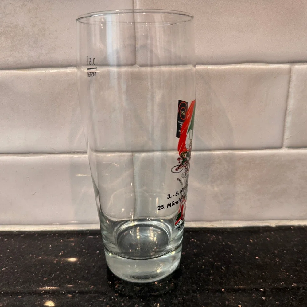 Vintage 1988 Spaten Munchen 6 Tage-Rennen Cycling Beer Glass Rastal 0.5L Olympic